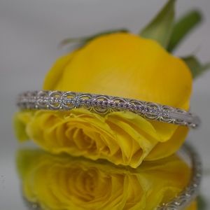 Tacori Bracelet 925S With White Topaz Channel Set